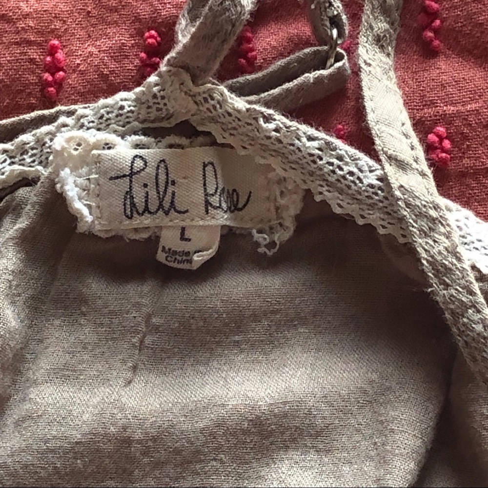 LILI ROSE LINEN TOP L - Picture 2 of 2